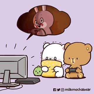 Milk & Mocha Bear Official (@milkmochabear) • Instagram photos and videos Milk Mocha Bear, Milk Bear, Milk And Mocha, Mocha Bear, Scaredy Cat, Simba And Nala, Cute Couple Comics, Milk & Mocha, Cute Bear Drawings