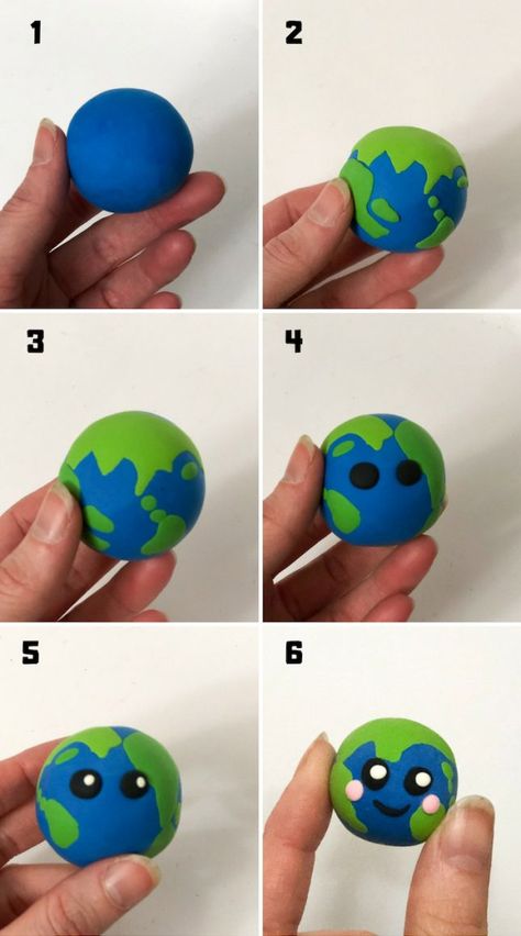 Planet Earth: Clay Craft for Earth Day... Earth Day Clay Projects, Space Clay Ideas, Earth Crafts For Kids, Clay Planets, Earth Crafts, Clay Art For Kids, Earth Clay, Diy Paper Art, Earth Craft