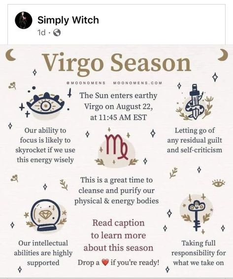 Virgo Season, Journal Ideas, Letting Go, Astrology, Bullet Journal, Energy, Let It Be