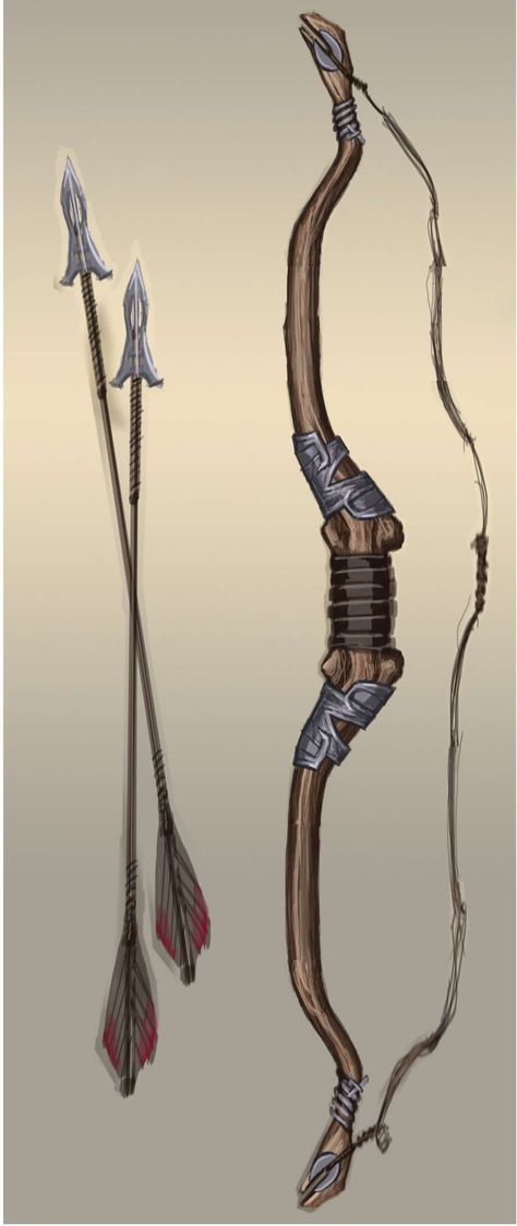 Steel Bow concept art from The Elder Scrolls V: Skyrim by Adam Adamowicz Adam Adamowicz, Rpg Wallpaper, Rpg Items, Bow Tattoo Designs, Super Mario Rpg, Bow Drawing, Call Of Cthulhu Rpg, Traveller Rpg, Bow Art