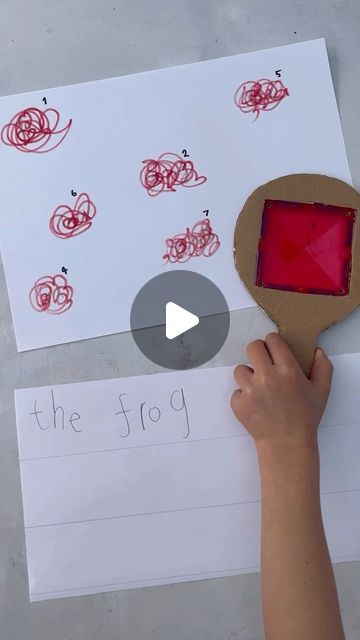 Little Happy Learners | Sophie David on Instagram: "🌟 DAY 1/10 SIMPLE LEARNING THROUGH PLAY ACTIVITIES 🌟 Over the course of 10 days I’m going to be sharing 10 simple learning through play activities. Each activity will be simple to set up, use only a few resources and aim to have learning at its core! This is our take on the amazing activity shared by @rainbow.construction as soon as I saw it I knew I wanted to make a fun reading activity out of it. My 5 year old absolutely loved this one. I wrote a broken up sentence on a piece of paper in crayon and then coloured over each word in felt tip. I then made a little magnifying glass with a magnetic tile and cardboard, numbered the words and got him to read each word in order and write it down. This 100% took the stress out of writin Fun Reading Activities, Reading Activity, Magnetic Tiles, Letter Activities, Piece Of Paper, Camp Ideas, Be Simple, Felt Tip, Write It Down