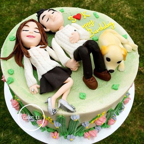 Couples Birthday Cake Ideas, Couple Birthday Cake Ideas, Anniversary Couple Cake Design, Cake Designs For Couples, Couple Cake Ideas, Cake For Boyfriend Birthday Love, Couples Birthday Cake, Happy Birthday Cakes For Him, Cute Anniversary Cake Couple