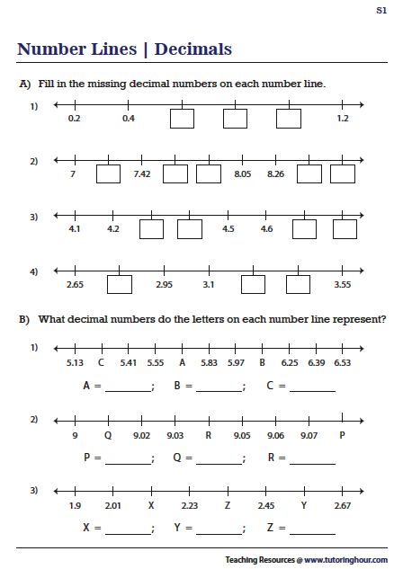 Decimal Number Line, Decimals On A Number Line, Number Patterns Worksheets, Teaching Integers, Teaching Decimals, Decimal Word Problems, Hidden Picture Puzzles, Decimals Worksheets, Decimal Number