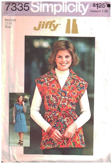 Simplicity 7335 Wrap Jumper, Top Size: 12-14 Used Sewing Pattern https://pattern-walk.com/product/simplicity-7335-wrap-jumper-top-size-12-14-used-sewing-pattern/ Pattern-Walk Wrap Jumper, Simplicity Sewing Patterns, Dress Top, Vintage Sewing Patterns, Jumper Dress, Top Dress, Vintage Sewing, Sewing Pattern, Sewing Patterns