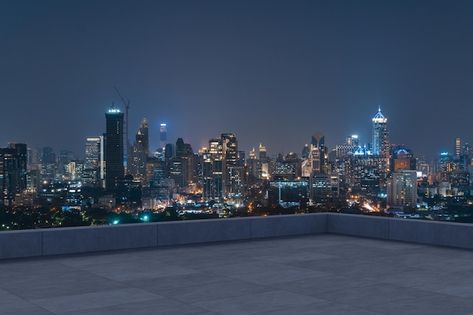 Rooftop Night, Rooftop Scene, Bangkok Skyline, City Downtown, Display Mockup, Skyline View, Halloween Inspo, Product Display, Top View