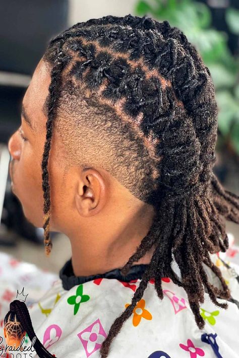 Dreadlocks For Men: How To Get And Maintain - Mens Haircuts Dreadlock Maintenance White, Re Twist Dreads Men, Mens Locs Hairstyles Short, Dreadlock Braid Styles Men, Dreadlock Hairstyles Medium Length, Dreadlock Undercut, Loc Styles For Men Short, Men Dreads Styles Black Man, High Top Loc Styles For Men