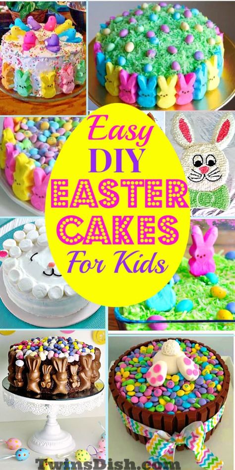 Top 7 Easy Easter Cake Ideas That Look Professional - Twins Dish Easter Cake Decorating Ideas, Cake Decorating Hacks, Easy Easter Cake, Easter Cake Ideas, Easter Bundt Cake, Easter Desserts Cake, Easter Cake Easy, Shaving Cream Easter Eggs, Easter Cake Decorating