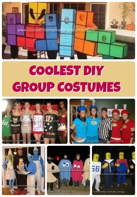 6 Cool Group Halloween Costume Ideas Homemade Group Halloween Costumes, Funny Group Halloween Costumes, Office Halloween Costumes, Diy Group Halloween Costumes, Costumes For Work, Halloween Costumes For Work, Teacher Halloween Costumes, Hallowen Ideas, Creep It Real