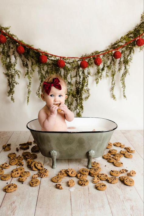 First Christmas Photoshoot, Holiday Baby Pictures, Baby Holiday Photos, Baby Christmas Photography, Christmas Cranberry, Christmas Baby Pictures, Baby Milestones Pictures, Baby Christmas Photos, First Christmas Photos