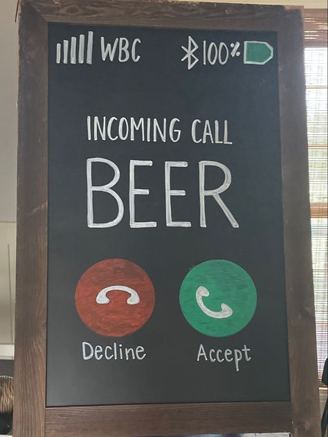 #brewery #beer #chalkboard #signs Funny Beer Chalkboard Sign, Chalk Board Ideas For Businesses, Beer Signs Chalkboard, Pub Events Ideas, Bar Board Ideas, Brewery Chalkboard Ideas, Beer Display Ideas, Brewery Chalkboard, Brewery Signage