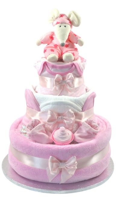 How to make a Nappy Cake Baby Shower Cakes Girl Pink, Cake Hamper, Nappy Gift, Baby Nappy Cakes, Baby Shower Cakes Girl, Nappy Cake, Hamper Gift, Nappy Cakes, Baby Diaper Cake