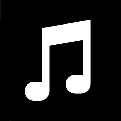 Music Black Icon, Music Icon Aesthetic, Song Icon, Music App Icon, Whatsapp Logo, Music Black, Black App, Web Fonts, Apple Icon