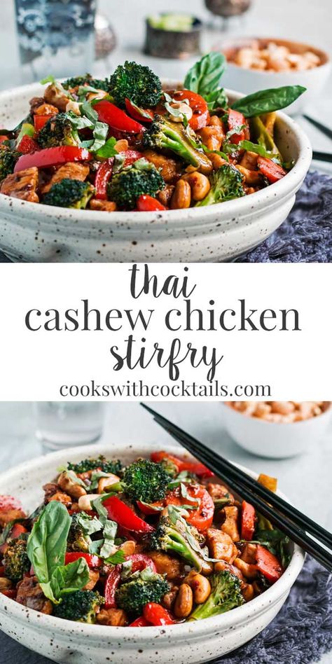 Cashew Chicken Stir Fry, Thai Cashew Chicken, Yogurt Making, Chicken Stir Fry Recipe, Chicken Cashew Stir Fry, Stir Fry Recipes Chicken, Stir Fry Recipe, Spicy Thai, Cashew Chicken