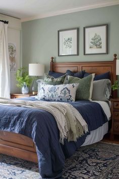 #InteriorDecor
#DesignInspiration
#HomeMakeover
#LuxuryInteriors
#DIYDecor
#HomeVibes
#DecorIdeas
#MinimalistDesign
#ScandiStyle
#BohoDecor Blue Green Bedrooms, Sage Bedroom, Home Bedroom Design, Jade Design, Sage Green Bedroom, Green Rooms, Bedroom Green, Decoration Inspiration, Blue Bedroom