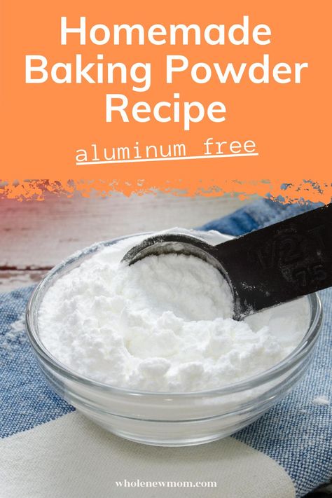 How to make baking powder at home with this easy step by step recipe. This easy homemade baking powder recipe is aluminum free. How To Make Baking Powder Recipe, Homemade Baking Powder Recipe, How To Make Baking Powder, Make Baking Powder, Baking Powder For Cleaning, Baking Soda Drain Cleaner, Homemade Baking Powder, Baking Soda For Skin, Baking Powder Recipe