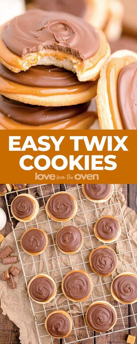 Soft Butter Cookies, Caramel Cakes, Rotel Recipes, Christmas Cookies Recipes, Love From The Oven, Cookie Icing Recipe, Cookie Dough Dip, Cut Out Cookie Recipe, Twix Cookies