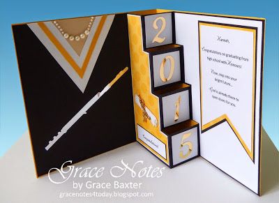 Grace Notes for Today: Graduation Pop-Up Card High School Graduation Cards, Graduation Cards Handmade, Pop Up Card Templates, Graduation Party Themes, Grad Cards, Step Cards, Graduation Card, Fancy Fold Cards, Best Picture