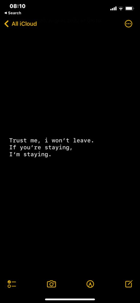 Trust me, i won‘t leave. If you‘re staying, I‘m staying. 💛💛💛 I Won’t Leave You Quotes, Quote For Her, Lonely Wife, Leaving Quotes, Want Quotes, Cute Couple Text Messages, Cute Couples Texts, Dont Leave Me, Couple Texts