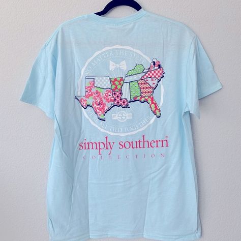 Shop courtneylauren's closet or find the perfect look from millions of stylists. Fast shipping and buyer protection. Simply Southern Shirt | Size L 

New with Tags Air Port, Preppy Fits, Simply Southern Shirts, Simple Outfits For School, Southern Shirt, Texas Shirts, Simply Southern Tees, Dog Stroller, Casual Preppy Outfits