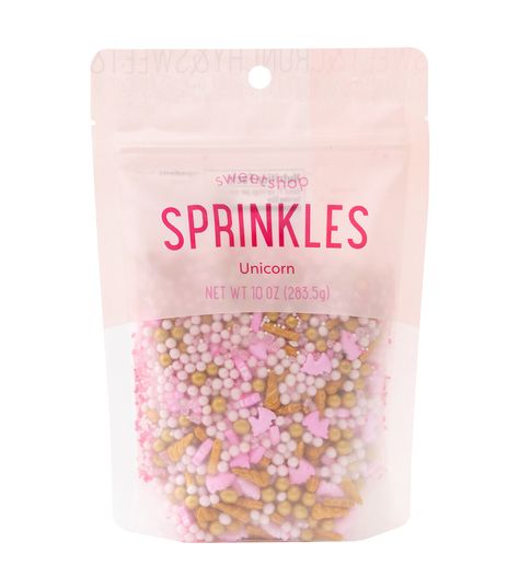 Sprinkles are an easy way to add a pop of color and texture to your treats! And SweetShop has a wide variety of pre - mixed sprinkles that complement any handmade sweet Choose your favorites, mix and match, and get creative Use them for cakes, cupcakes, cookies, brownies, and even pancakes and waffles! This package includes 10 oz of pre - mixed sprinkles Style: UnicornINCLUDES: 10 oz of pre - mixed sprinklesBAKES: Perfect for cakes, cupcakes, donuts, brownies, chocolates, and so much more!PAIR: Pair with other SweetShop treats for delicious desserts every time Unicorn Sprinkles, Sweet Sugarbelle, Cookies Brownies, Sweet Shop, Pancakes And Waffles, Cakes Cupcakes, Joanns Fabric And Crafts, Book Binding, Food Coloring