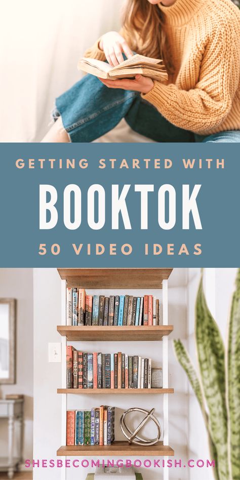 Are you a book lover who’s thinking of creating content on TikTok? Do you want to join the exploding trend of BookTok influencers? If so, you’ve come to the right place! Here, you’ll find free BookTok video ideas, content creation tips, and bookish inspiration for the perfect creative outlet that you’ve been looking for. Use the BookTok video ideas and become a BookTok influencer in no time! Book Blogger Ideas, Start A Bookstagram, Book Review Video, Content Ideas For Bookstagram, Book Tok Ideas, Bookstagram Video Ideas, Book Youtube Ideas, Bookish Reels Ideas, Book Marketing Ideas Social Media