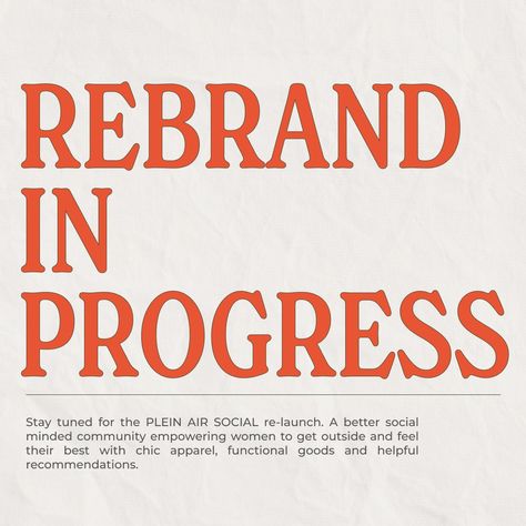 We wanted to be the first to tell you...things are changing a little around here. We'll still be the same social-minded community of amazing women. Head to the link in our bio and sign up to be the first to know about the official re-launch. 📲 . . . #rebranding #socialclub #outdoorclub #onlinemarketplace #empoweringwomen Rebrand Yourself Aesthetic, Rebranding Announcement Design, Personal Rebrand, Rebrand Launch, Social Media Marketing Tools, Creativity Quotes, Ads Creative, Social Club, Marketing Tools