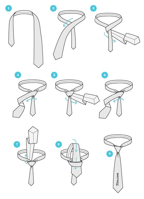 Prince Albert Tie Knot, Cara Pasang Dasi, How To Tie A Tie, Simple Tie Knot, Full Windsor Knot, How To Make A Tie, Simpul Dasi, Tie Knot Styles, Tie A Necktie