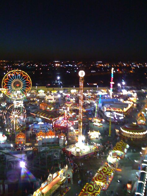 Arizona State Fair at night- By Jenny Van Leer Arizona State Fair, Texas State Fair, Fall 24, County Fair, Tucson Arizona, Fake Pictures, Arizona State, State Fair, Summer 24