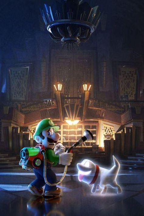 Luigi's Mansion Art, Luigi's Haunted Mansion, Luigis Mansion, Luigi Mansion, Luigi's Mansion 3, Mario Y Luigi, Mario E Luigi, Spooky Games, Super Mario Games