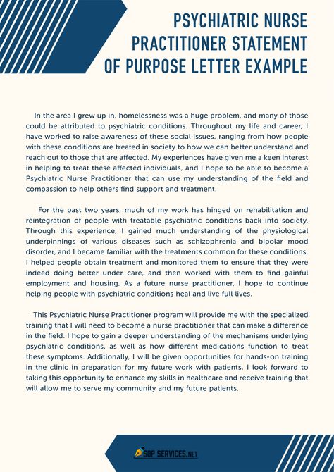 See this psychiatric nurse practitioner statement of purpose letter example with this link https://www.sopservices.net/essential-guide-to-the-nursing-school-statement-of-purpose/  #college admission, #university admission, #admission requirements Psychiatric Nurse Practitioner Aesthetic, Psych Np, Psych Nursing, Nursing Ideas, Psychology Clinic, Nurse Practioner, Np School, Psychiatric Nurse, Mental Healthcare