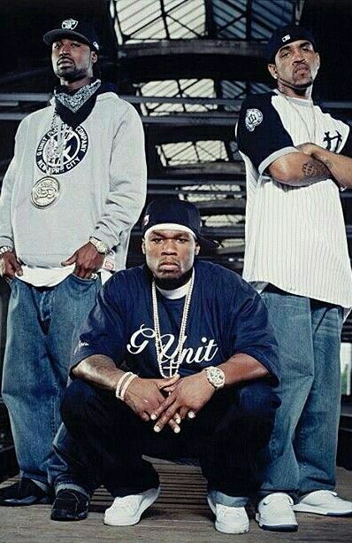 50 Cent, Young Buck, and Lloyd Banks Rap Music Hip Hop, Estilo Gangster, Hip Hop Images, Lloyd Banks, Looks Hip Hop, G Unit, Ropa Hip Hop, Young Buck, Hip Hop 90s