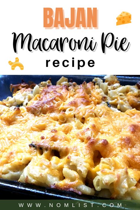 Bajan Macaroni Pie Recipe, Bajan Macaroni Pie, Barbados Recipes, Macaroni Pie Recipe, Bajan Food, Bajan Recipe, Foreign Recipes, Barbados Food, Macaroni Pie