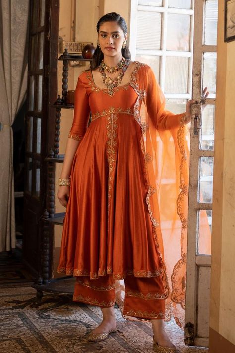 Red anarkali suits