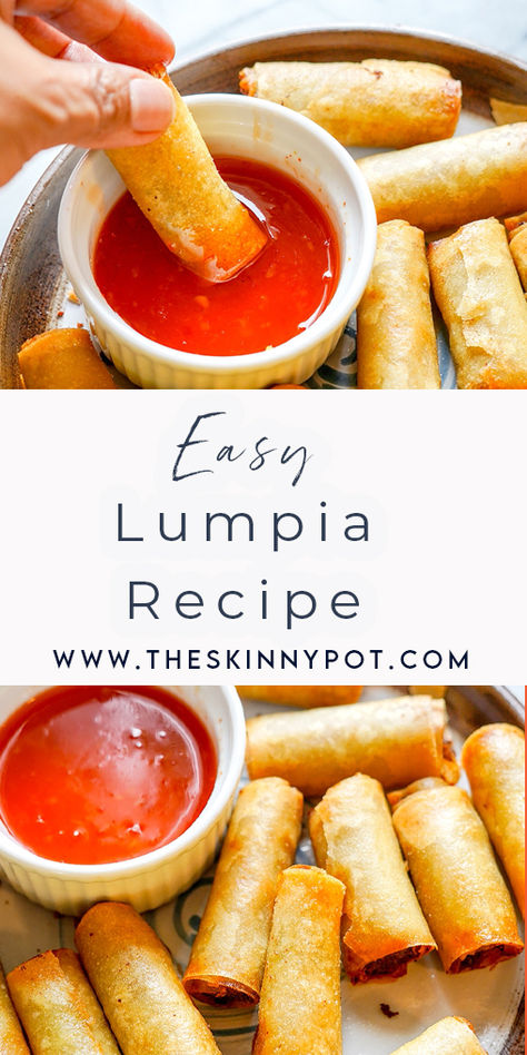 There are so many ways in cooking and making lumpia, but I will share with you a lumpia recipe which is pretty much a base recipe for your lumpia. You can customize this recipe according to your liking. Gluten Free Lumpia, Lumpia Shanghai Recipe Filipino, Lumpia Dipping Sauce, Philippino Recipes, Easy Lumpia Recipe, Philapino Recipes, Lumpia Recipe Filipino, Filipino Spring Rolls, Lumpia Shanghai