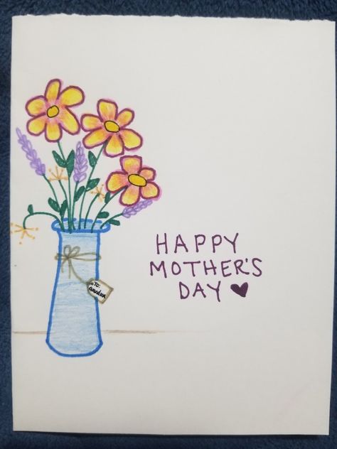 Mother's Day card 2022 for Grandma Kathy Sketches For Mother’s Day, Mother’s Day Card Ideas Grandma, Grandmother's Day Card, Mothers Day Card Inspo Aesthetic, Cute Drawings For Grandma, Funny Mother’s Day Cards For Grandmas, Mother’s Day Card For Grandma, Mother’s Day Doodles, Drawing Ideas For Grandma