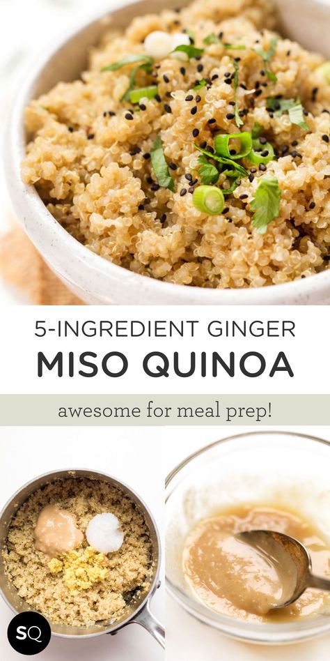 Keto Quinoa Recipes Healthy, Quinoa Hot Recipes, Asian Style Quinoa, Low Cholesterol Quinoa Recipes, Asian Quinoa Bowl, 5 Ingredient Recipe, Hot Quinoa Recipes, Quinoa And Lentil Recipes, Quinoa Marinara