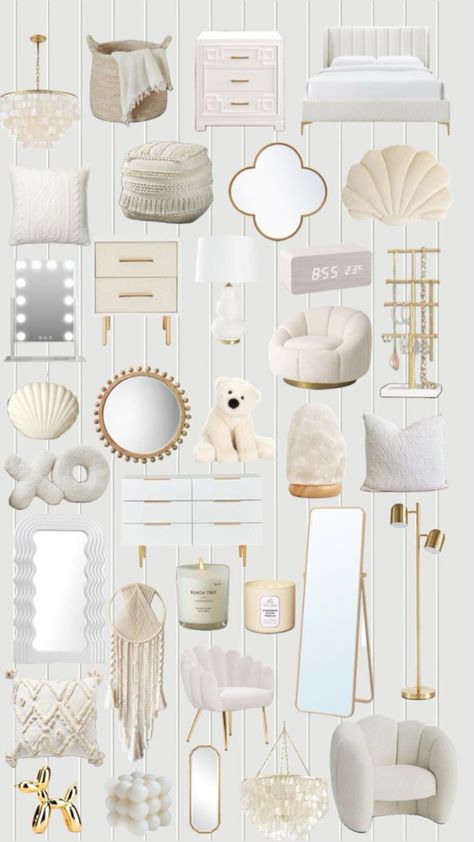 Room Wishlist, White Room Decor, Luxury Room Bedroom, Room Redesign, Preppy Room Decor, Preppy Room, Cute Bedroom Decor, Redecorate Bedroom, Cozy Room Decor