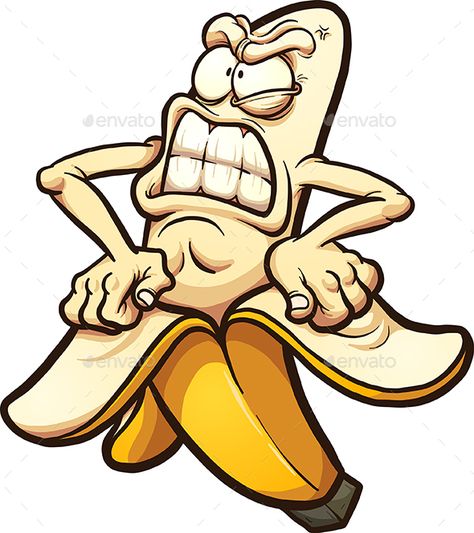 Angry banana taking peel of. Vector clip art illustration with simple gradients. All in a single layer. EPS10 file included. Graffiti Doodles, Graffiti Style Art, Graffiti Cartoons, Graffiti Characters, Graffiti Drawing, Dope Art, Graffiti Lettering, Art Drawings Sketches, Graffiti Art