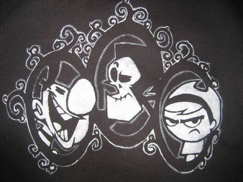 The Grim adventures of Billy and Mandy! Grim Adventures Tattoo, Grim Adventures Of Billy And Mandy Tattoo, Billy And Mandy Tattoo, Mandy The Grim Adventures, Billy And Mandy, Billy Y Mandy, Grim Adventures, 90s Cartoon Characters, Geeky Craft