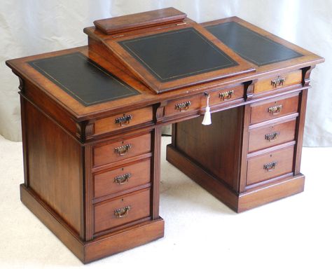 Antique Office Furniture, Antique Office, Antique Desks, Antique Writing Desk, Classical Furniture, Campaign Furniture, Cambridge England, Old Desks, Roll Top Desk