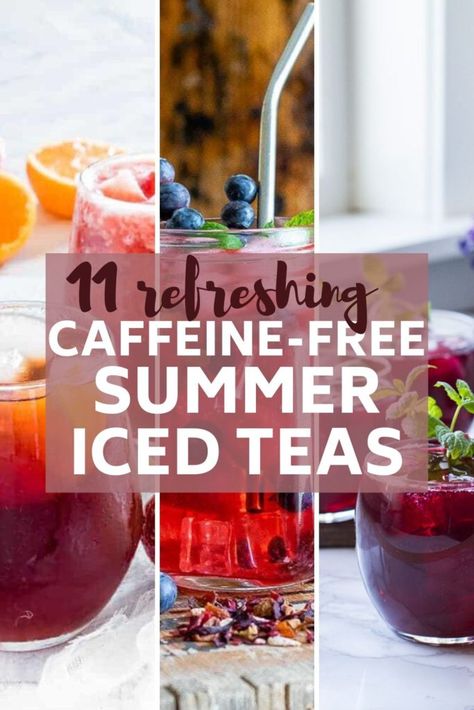 Best Iced Tea Recipe, Homemade Ice Tea, Iced Herbal Tea, Drinking Ideas, Healthy Teas Recipes, Summer Iced Tea, Morning Recipes, Passion Tea Lemonade, Caffeine Free Drinks