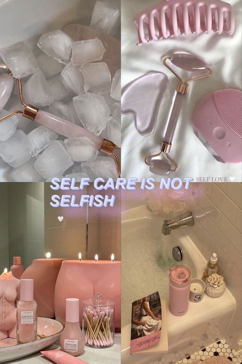 Selfcare Aesthetic Pictures Pink, Pink Recovery Aesthetic, Asthetic Pics Self Care, Pink Selfcare Aesthetic, Self Care Aesthetic Ideas Pink, Pampered Aesthetic, Self Care Skin Care Routine, Self Care Aesthetic Pictures Pink, Pink Life Aesthetic