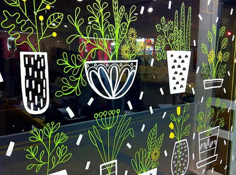 sarah abbott; window drawings; liquid chalk inspiration Like & Repin. Noelito Flow. Noel http://www.instagram.com/noelitoflow Vitrine Design, Window Markers, Window Drawing, Window Graphics, Chalk Pens, Liquid Chalk, Chalk Markers, Shop Window Displays, Window Art