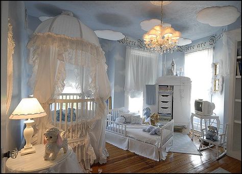 Decorating theme bedrooms - Maries Manor: mythology theme bedrooms - greek theme room - roman theme rooms - angelic heavenly realm theme deccorating ideas Luxury Nursery, Fairy Nursery, Adorable Nursery, Beautiful Nursery, Blue Nursery, Baby Room Design, Luxury Baby, Baby Bedroom, Baby's Room