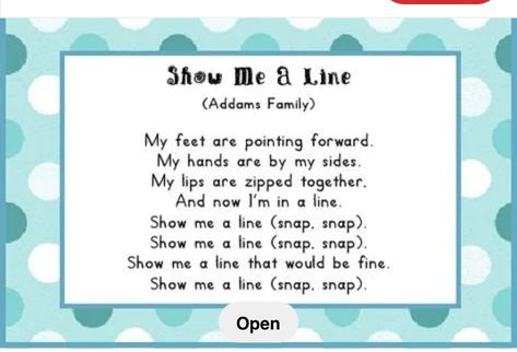 Line Up Songs, Transition Songs For Preschool, Line Up Chants, Preschool Transitions, Transition Songs, Kindergarten Songs, Classroom Songs, Responsive Classroom, School Songs