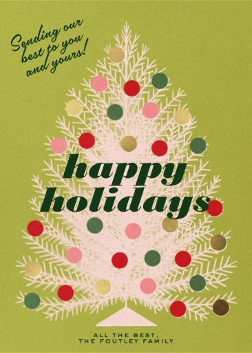 Customize 'Retro Christmas Tree' Holiday Card online and send via email, text message, or a shareable link. Instantly track deliveries and opens, and message recipients. Riso Christmas Card, Retro Holiday Cards, Holiday Card Design, Christmas Widgets, Modern Classic Wedding Invitations, Dutch Art, Retro Christmas Tree, Belated Birthday Card, Card Inspo