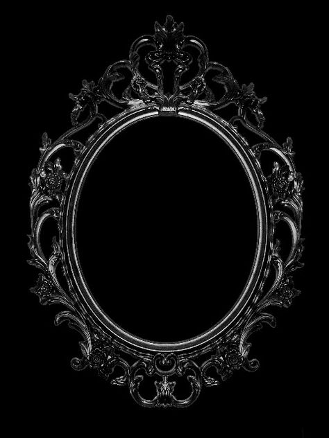 Black  Magic Mirror Mirror Overlay, Molduras Vintage, Wattpad Background, Texture Graphic Design, Overlays Picsart, Magic Mirror, Ornate Frame, Arte Fantasy, Scene Creator