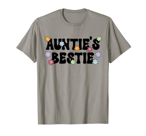 PRICES MAY VARY. Excellent for a niece from a proud auntie, who loves her niece. Cute from an aunt to niece, who loves her favorite little girl. Lightweight, Classic fit, Double-needle sleeve and bottom hem Auntie And Niece Shirts, Auntie And Niece, Aunt Niece, Auntie Shirts, Branded T Shirts, Love Her, Top Styles, Fashion Branding, T Shirts