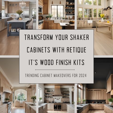 Go Beyond Faux with Retique It® | Your One-Stop DIY Shop Retique It Kitchen Cabinets, Retique It, Update Cabinets, Painting Kitchen, Amazing Kitchen, Wood Kitchen Cabinets, Shaker Cabinets, Kitchen Design Trends, Wood Finishes