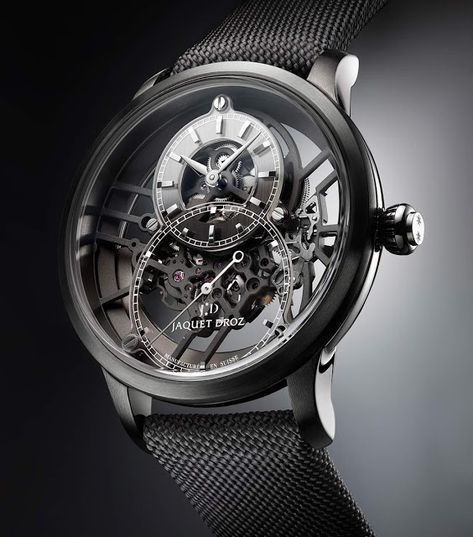 Jaquet Droz Grande Seconde Skelet-One Watch Making, Skeleton Watches, Boys Toys, Gold Models, Man Style, Watches Unique, Bracelet Cuir, Gold Hands, Men's Watches